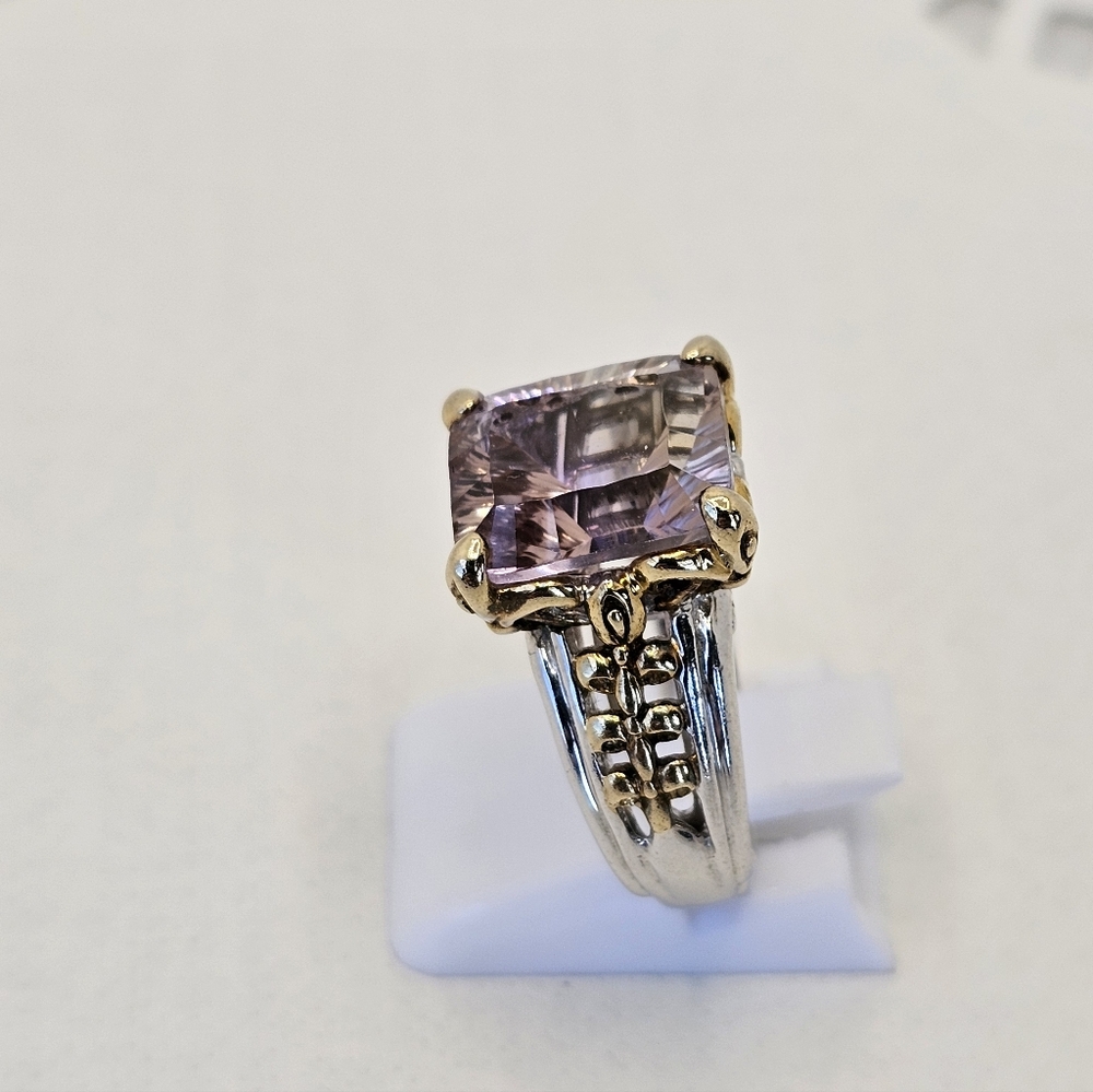 Rare Victoria Wieck Ametrine Ring Sterling Silver & 14k Size 7! - Picture 6 of 10